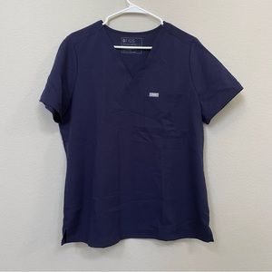 FIGS |  Catarina™ One-Pocket Scrub Top in Navy